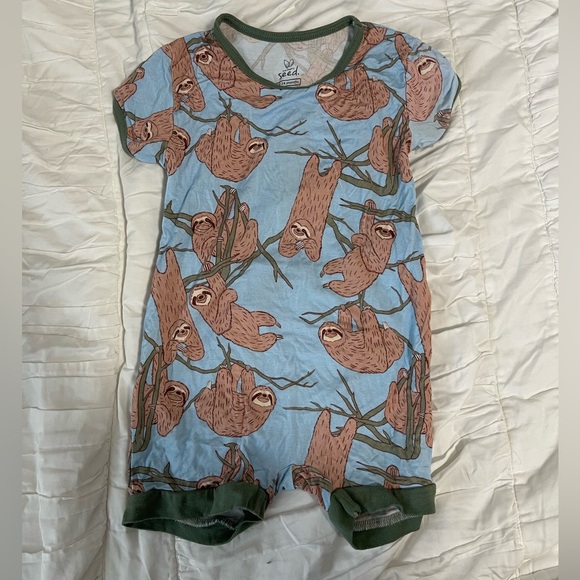 Sloth 🦥 Bamboo Romper - Picture 1 of 3